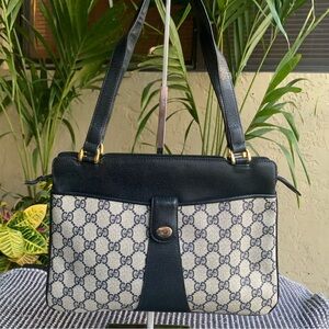 🔥GUCCI 80 Navy Shoulder Bag